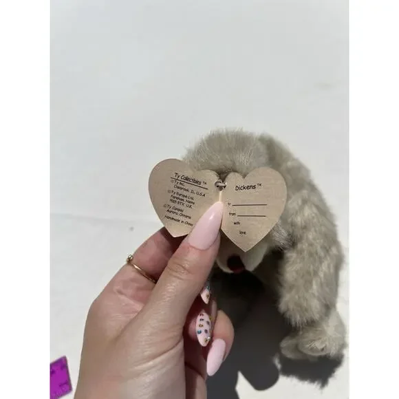 TY BEANIE BABY ATTIC TREASURES DICKENS BEAR 1993 JOINTED PVC PELLETS RETIRED - Picture 2 of 5